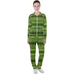 Watermelon Pattern, Fruit Skin In Green Colors Casual Jacket And Pants Set by Casemiro