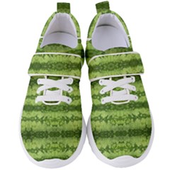 Watermelon Pattern, Fruit Skin In Green Colors Women s Velcro Strap Shoes by Casemiro