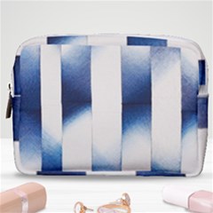 Blue Strips Make Up Pouch (medium) by Sparkle