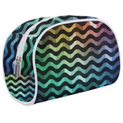 Digital Waves Makeup Case (medium) by Sparkle