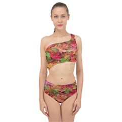 Spring Leafs Spliced Up Two Piece Swimsuit by Sparkle