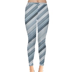 Modern Stripes Print Inside Out Leggings by dflcprintsclothing