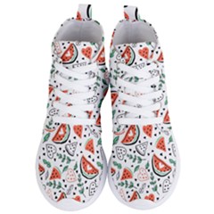 Seamless-vector-pattern-with-watermelons-mint Women s Lightweight High Top Sneakers by Vaneshart