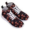 Seamless-vector-pattern-with-watermelons-hearts-mint Women s Lightweight High Top Sneakers View3