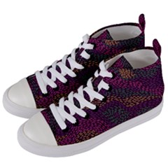 Colorful-abstract-seamless-pattern Women s Mid-top Canvas Sneakers by Vaneshart