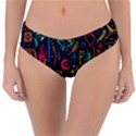 Sketch-graphic-illustration Reversible Classic Bikini Bottoms View3