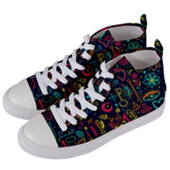 Sketch-graphic-illustration Women s Mid-top Canvas Sneakers by Vaneshart