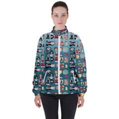 Kawaiicollagepattern2 Women s High Neck Windbreaker by snowwhitegirl