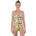 Kawaiicollagepattern3 Tie Back One Piece Swimsuit View1