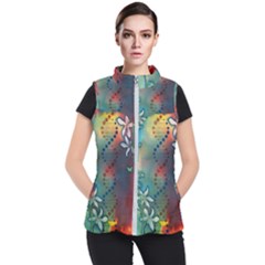 Flower Dna Women s Puffer Vest by RobLilly