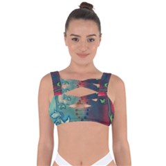 Flower Dna Bandaged Up Bikini Top by RobLilly