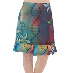 Flower Dna Fishtail Chiffon Skirt by RobLilly