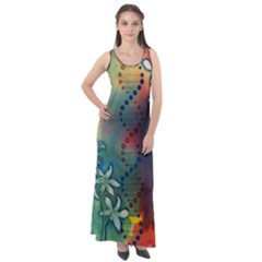 Flower Dna Sleeveless Velour Maxi Dress by RobLilly