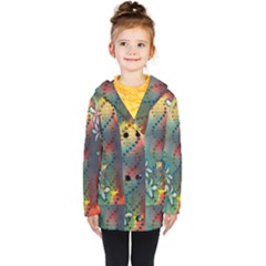 Flower Dna Kids  Double Breasted Button Coat by RobLilly