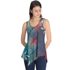 Flower Dna Sleeveless Tunic by RobLilly