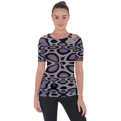 Kalider Shoulder Cut Out Short Sleeve Top by Sparkle