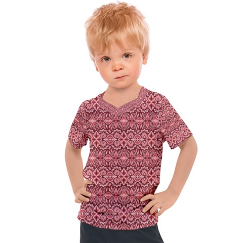 Pink Art With Abstract Seamless Flaming Pattern Kids  Sports Tee by BangZart