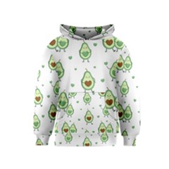 Cute Seamless Pattern With Avocado Lovers Kids  Pullover Hoodie by BangZart