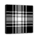 Pixel background design modern seamless pattern plaid square texture fabric tartan scottish textile Mini Canvas 6  x 6  (Stretched) View1