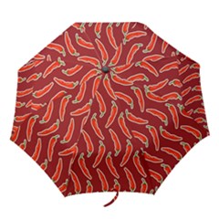 Chili Pattern Red Folding Umbrellas by BangZart