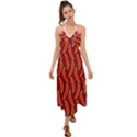 Chili pattern red Halter Tie Back Dress  View1