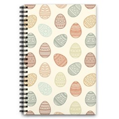 Seamless Pattern Colorful Easter Egg Flat Icons Painted Traditional Style 5 5  X 8 5  Notebook by BangZart