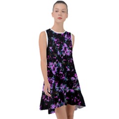 Abstract Intricate Texture Print Frill Swing Dress by dflcprintsclothing