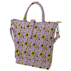 Hawaii Ghost Lilac Buckle Top Tote Bag by snowwhitegirl