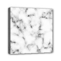 White faux marble texture  Mini Canvas 6  x 6  (Stretched) View1