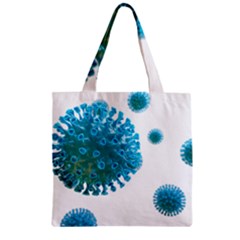 Corona Virus Zipper Grocery Tote Bag by catchydesignhill