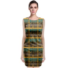 More Nature - Nature Is Important For Humans - Save Nature Sleeveless Velvet Midi Dress by DinzDas