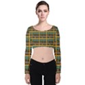 More Nature - Nature Is Important For Humans - Save Nature Velvet Long Sleeve Crop Top View1