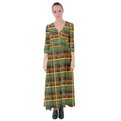 More Nature - Nature Is Important For Humans - Save Nature Button Up Maxi Dress by DinzDas