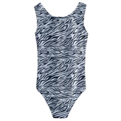 Zebra Pattern - Zebras And Horses - African Animals Kids  Cut-out Back One Piece Swimsuit by DinzDas