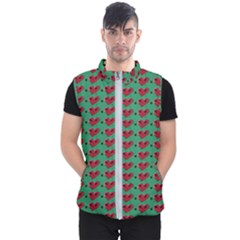 Evil Heart Graffiti Pattern Men s Puffer Vest by DinzDas