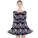 Mountain Bike - Mtb - Hardtail And Dirt Jump 2 Long Sleeve Velvet Skater Dress View1