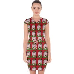 Village Dude - Hillbilly And Redneck - Trailer Park Boys Capsleeve Drawstring Dress  by DinzDas