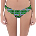 Game Over Karate And Gaming - Pixel Martial Arts Reversible Hipster Bikini Bottoms View1