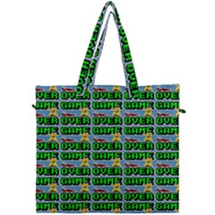 Game Over Karate And Gaming - Pixel Martial Arts Canvas Travel Bag by DinzDas