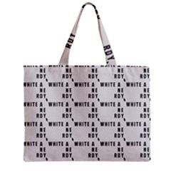 White And Nerdy - Computer Nerds And Geeks Zipper Mini Tote Bag by DinzDas