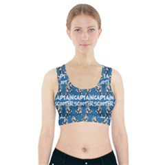 Scooter Captain - Moped And Scooter Riding Sports Bra With Pocket by DinzDas