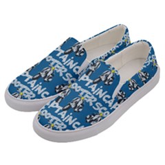 Scooter Captain - Moped And Scooter Riding Men s Canvas Slip Ons by DinzDas