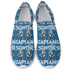 Scooter Captain - Moped And Scooter Riding Men s Slip On Sneakers by DinzDas