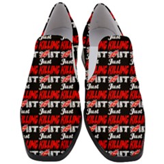 Just Killing It - Silly Toilet Stool Rocket Man Women Slip On Heel Loafers by DinzDas