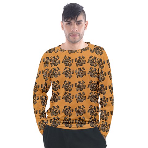 Inka Cultur Animal - Animals And Occult Religion Men s Long Sleeve Raglan Tee by DinzDas