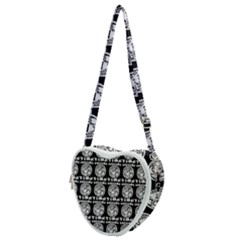 Inka Cultur Animal - Animals And Occult Religion Heart Shoulder Bag by DinzDas