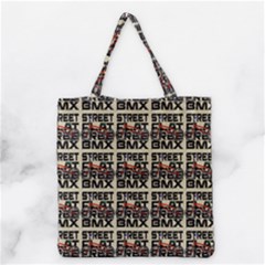 Bmx And Street Style - Urban Cycling Culture Grocery Tote Bag by DinzDas