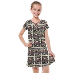 Bmx And Street Style - Urban Cycling Culture Kids  Cross Web Dress by DinzDas