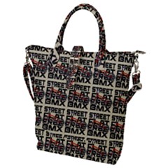 Bmx And Street Style - Urban Cycling Culture Buckle Top Tote Bag by DinzDas