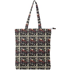 Bmx And Street Style - Urban Cycling Culture Double Zip Up Tote Bag by DinzDas